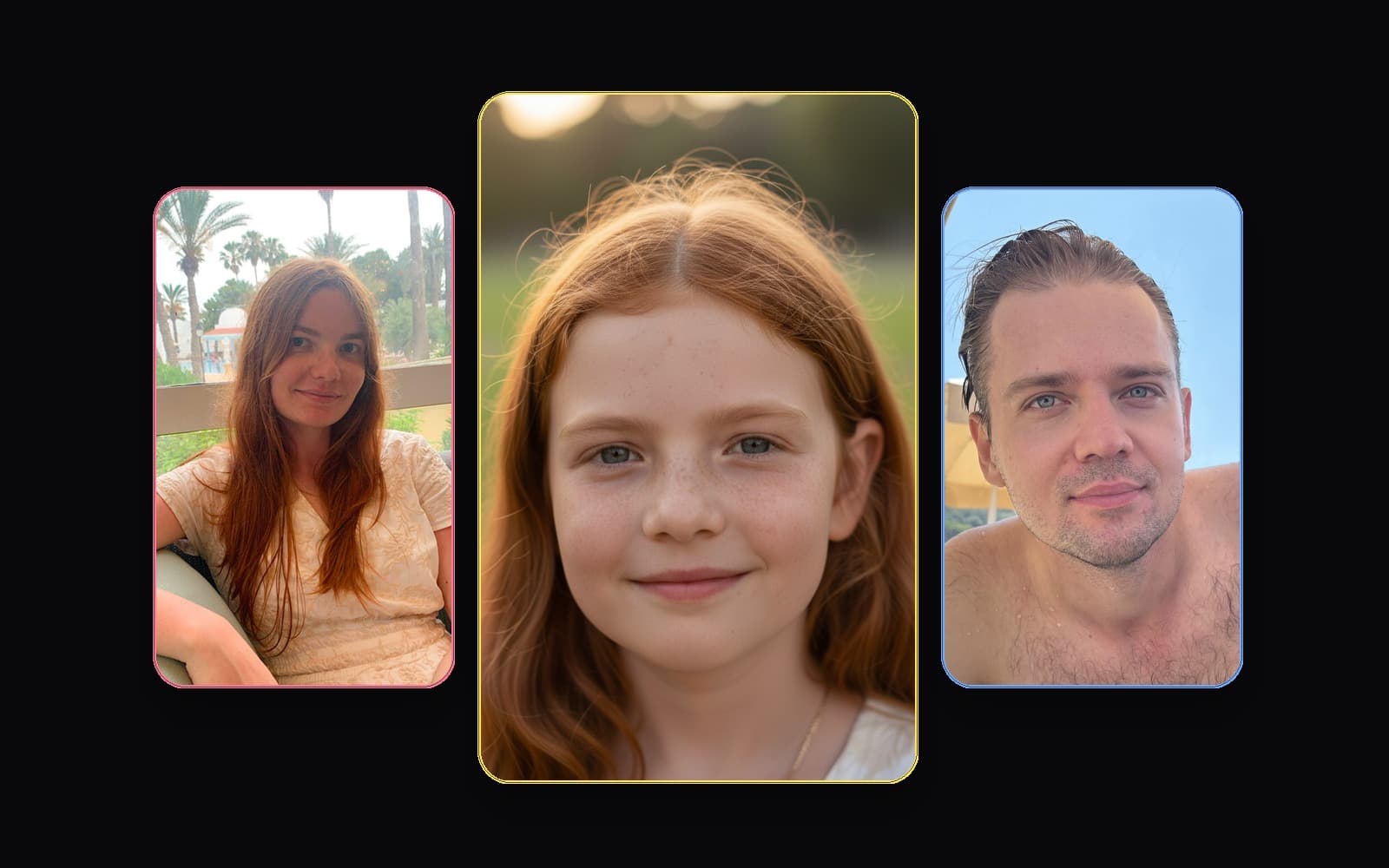 Baby collage showing how clear parent photos support a more believable result