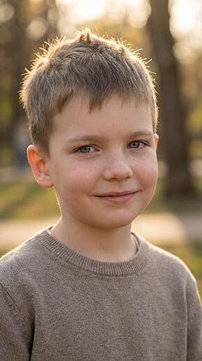 Jak będzie wyglądało moje dziecko: portret chłopca wygenerowany z twarzy rodziców