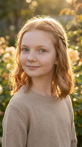 Generator dziecka: portret dziewczynki ze zdjęć rodziców