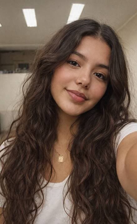 beautiful photo maker: woman's selfie for field scene