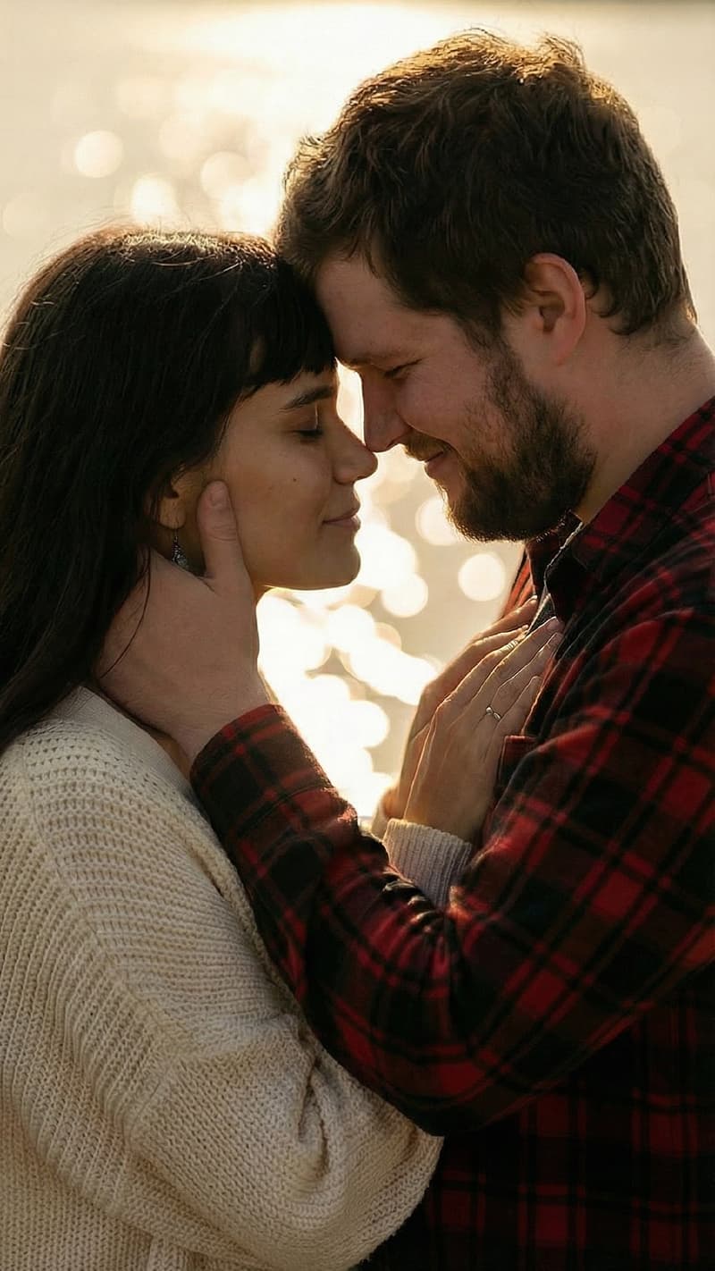 sexiest couple photoshoot on a skyscraper rooftop in sunset light.
