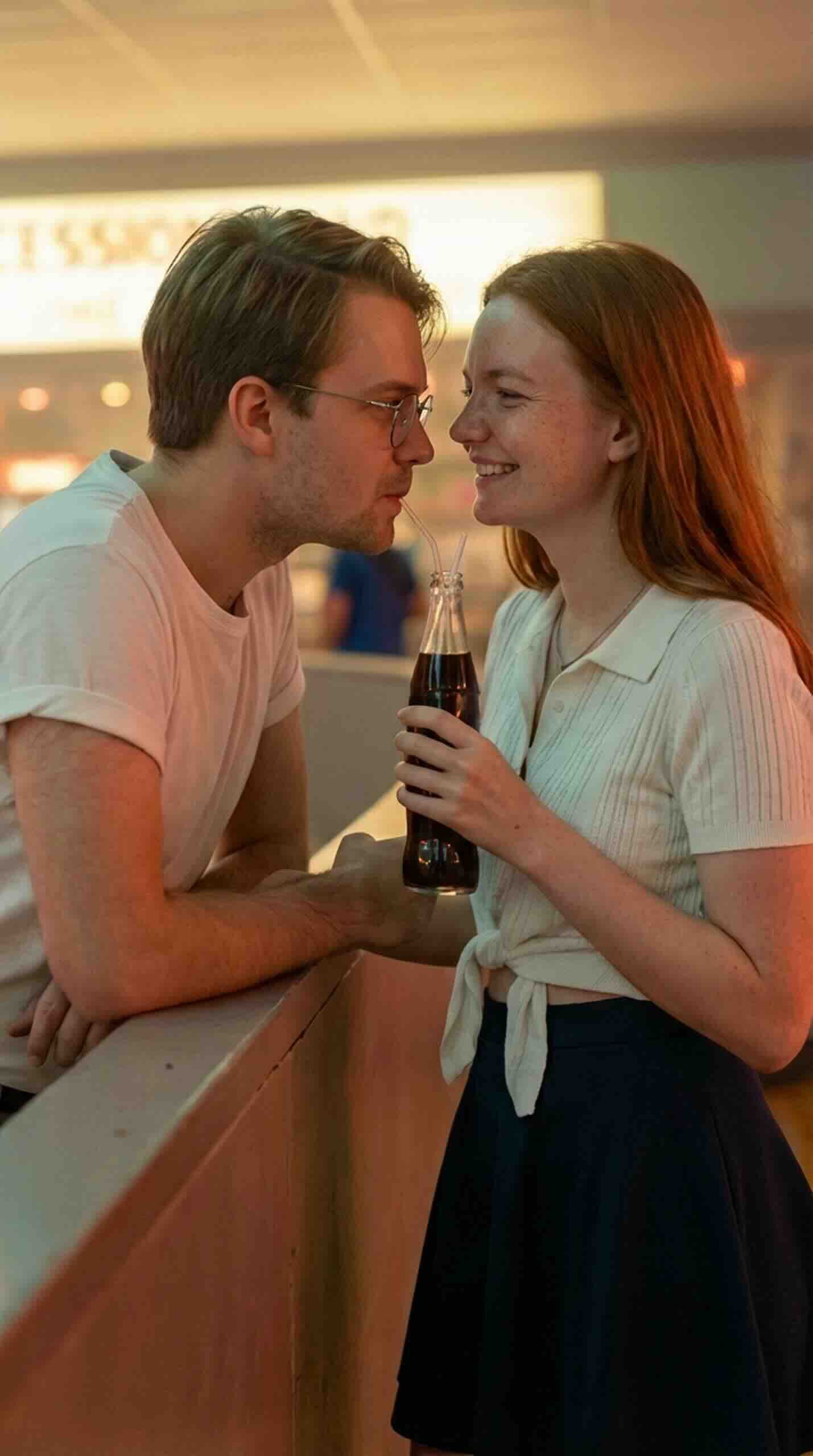 Fun couple photoshoot themes: roller rink date