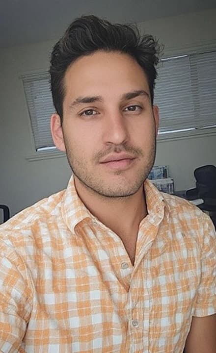 AI wedding photo: source photo of man