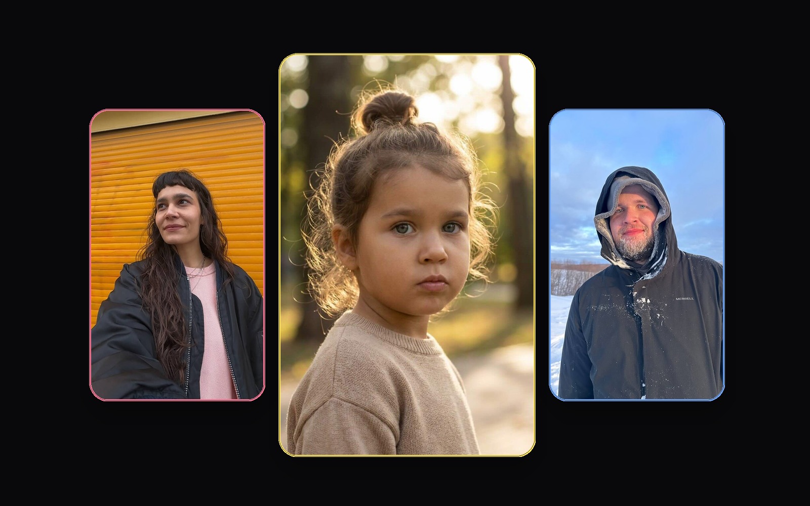 Baby collage showing source parent photos and the AI-generated result