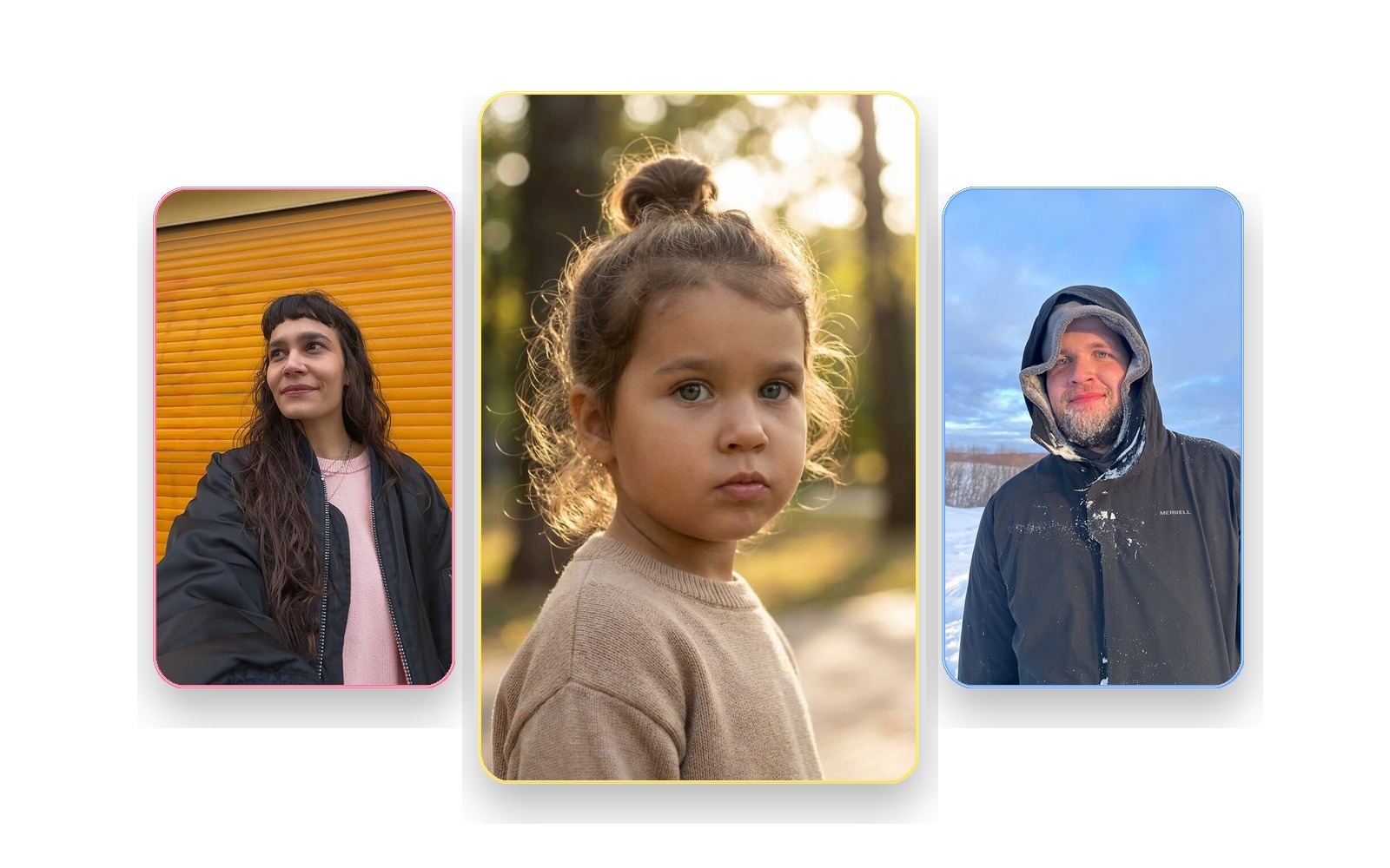 Baby collage showing source parent photos and the AI-generated result